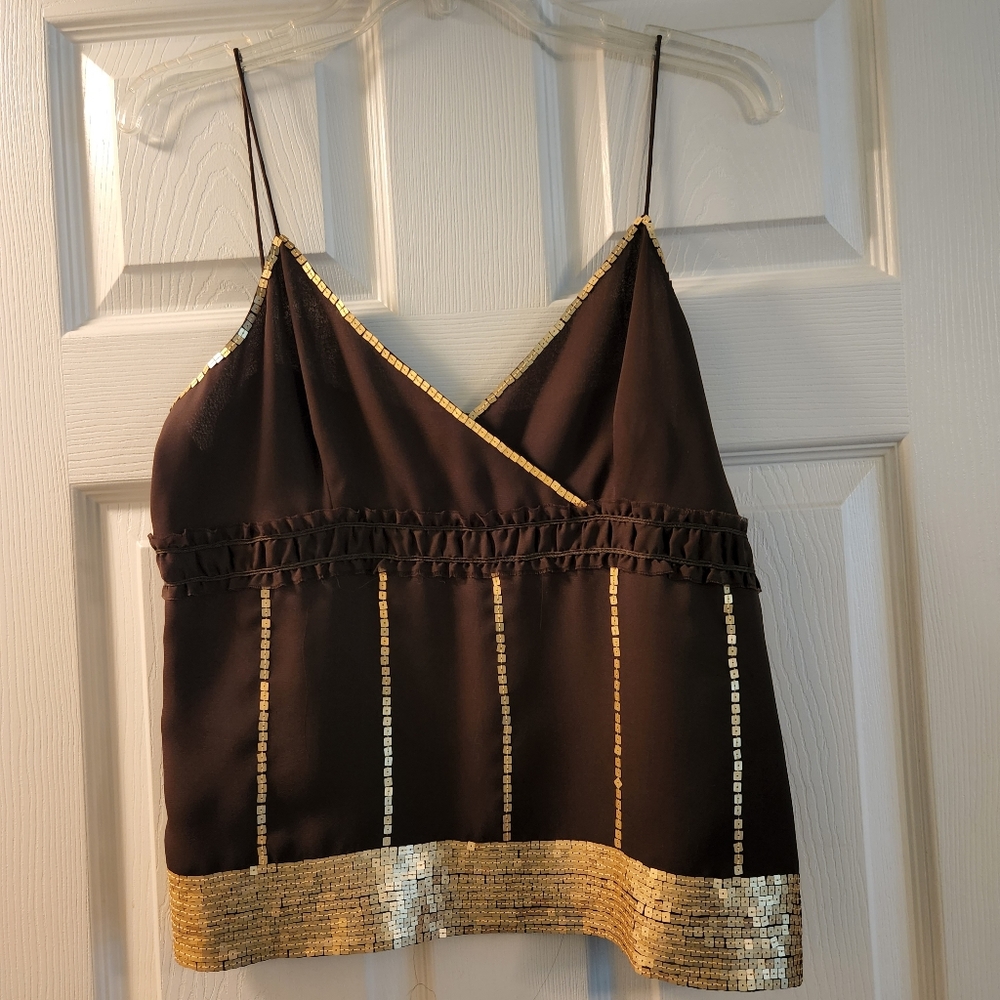 Nine West, size 12, brown, spaghetti strap